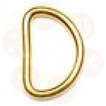 H462G.25 Hemline D Rings: 25Mm: Gold: 4 Pieces Bag Making Supplies