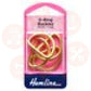 H462G.25 Hemline D Rings: 25Mm: Gold: 4 Pieces Bag Making Supplies