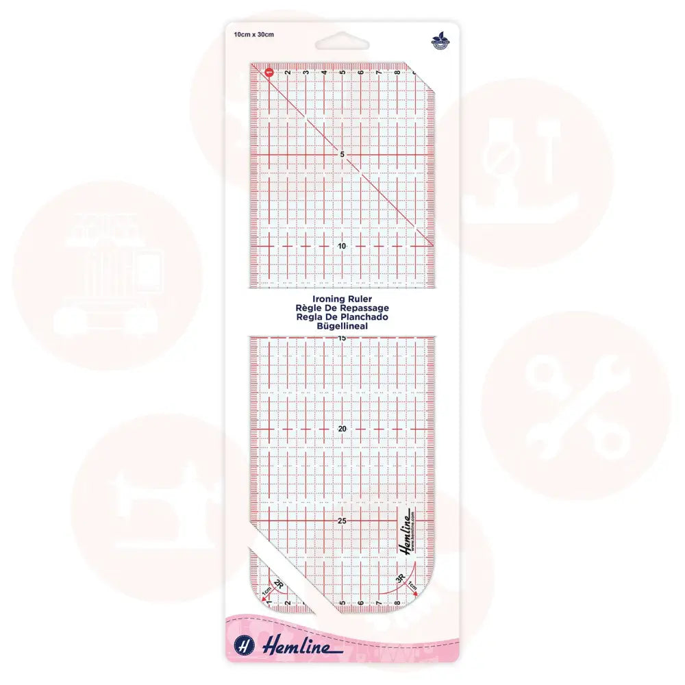 H4916 Hemline Ironing Ruler: 30 x 10cm IRONING RULER