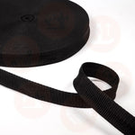 Hbi/10/Black 25Mm Polypropylene Webbing Sold By The Meter Webbing