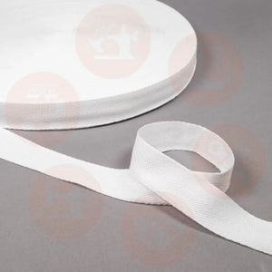 Hbi/10/White 25Mm Polypropylene Webbing Sold By The Meter Webbing