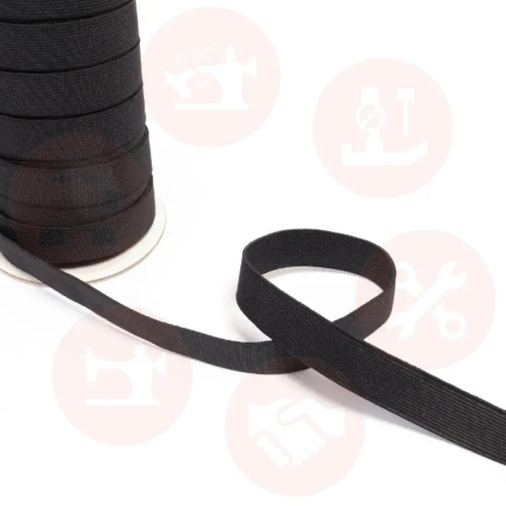 He23 19Mm Loom Elastic Black 25M