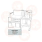 Horn CUB PLUS Sewing Cabinet with Standard Opening Air-Lift & Flush Inset Style (Type 1972) UNITED KINGDOM