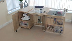 Horn Eclipse XL Sewing Cabinet with Maxi-Lifter Air-Lift Mechanism & Dual Machine Storage UNITED KINGDOM