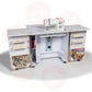 Horn GEMINI Sewing Cabinet with Long-Lifter Opening Air-Lift Mechanism & Door Storage Bins UNITED KINGDOM