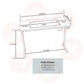 Horn Hide-Away MK2 Sewing Table White UNITED KINGDOM