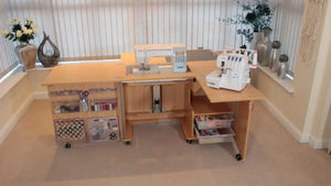 Horn Nova XL Sewing Cabinet with Maxi-Lifter Air-Lift Mechanism & Dual Machine Storage UNITED KINGDOM