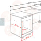 Horn Overlocker Caddy – Modular Unit with Expandable Worksurface & Storage White UNITED KINGDOM