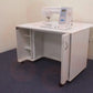 Horn Overlocker Caddy – Modular Unit with Expandable Worksurface & Storage White UNITED KINGDOM