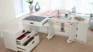 Horn Super Q MK-2 Sewing Cabinet with Maxi Air-Lifter & Expanding Worksurface UNITED KINGDOM