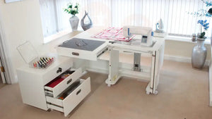 Horn Super Q MK-2 Sewing Cabinet with Maxi Air-Lifter & Expanding Worksurface UNITED KINGDOM