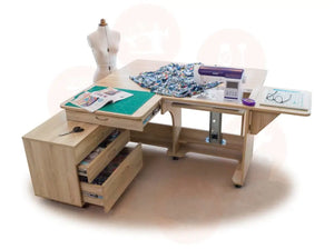 Horn Super Q Sewing Cabinet with Maxi Air-Lifter & Mobile Storage Caddy UNITED KINGDOM