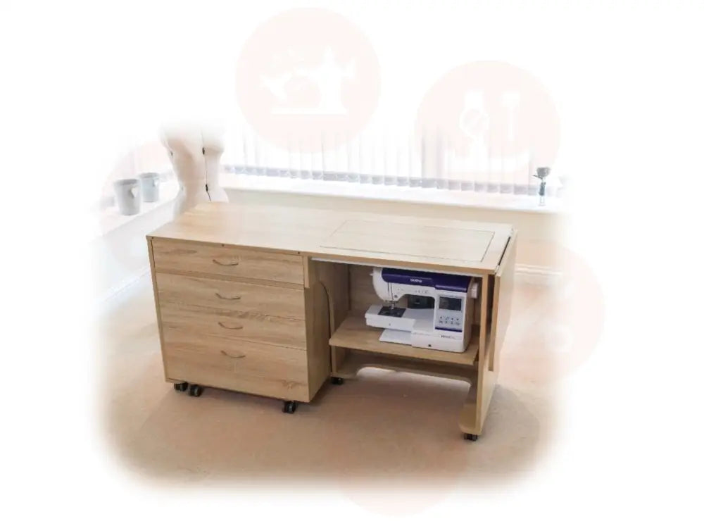 Horn Super Q Sewing Cabinet with Maxi Air-Lifter & Mobile Storage Caddy UNITED KINGDOM