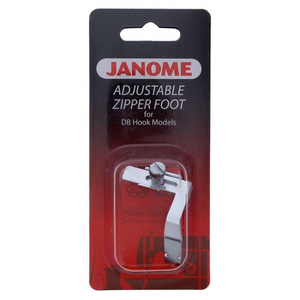 767408011 Janome Adjustable Zipper Foot for DB Hook Models