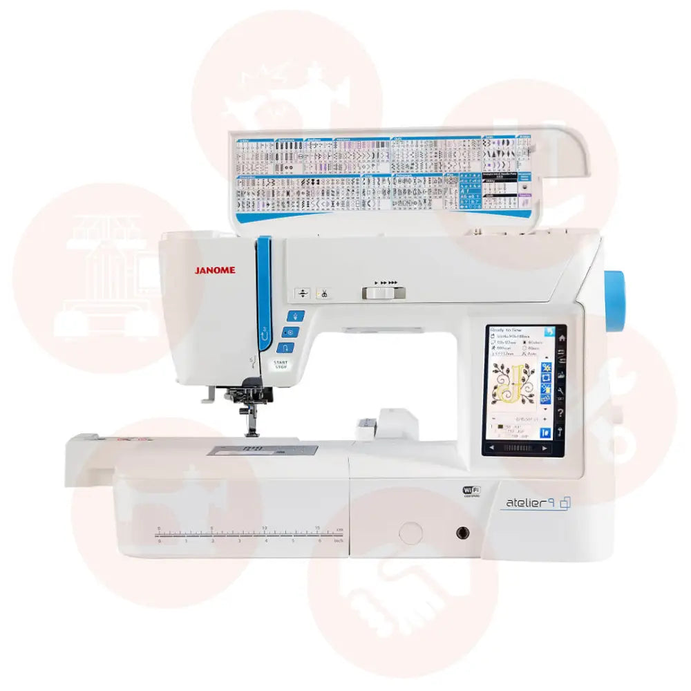 Janome Atelier 9 Sewing & Embroidery Machine Domestic