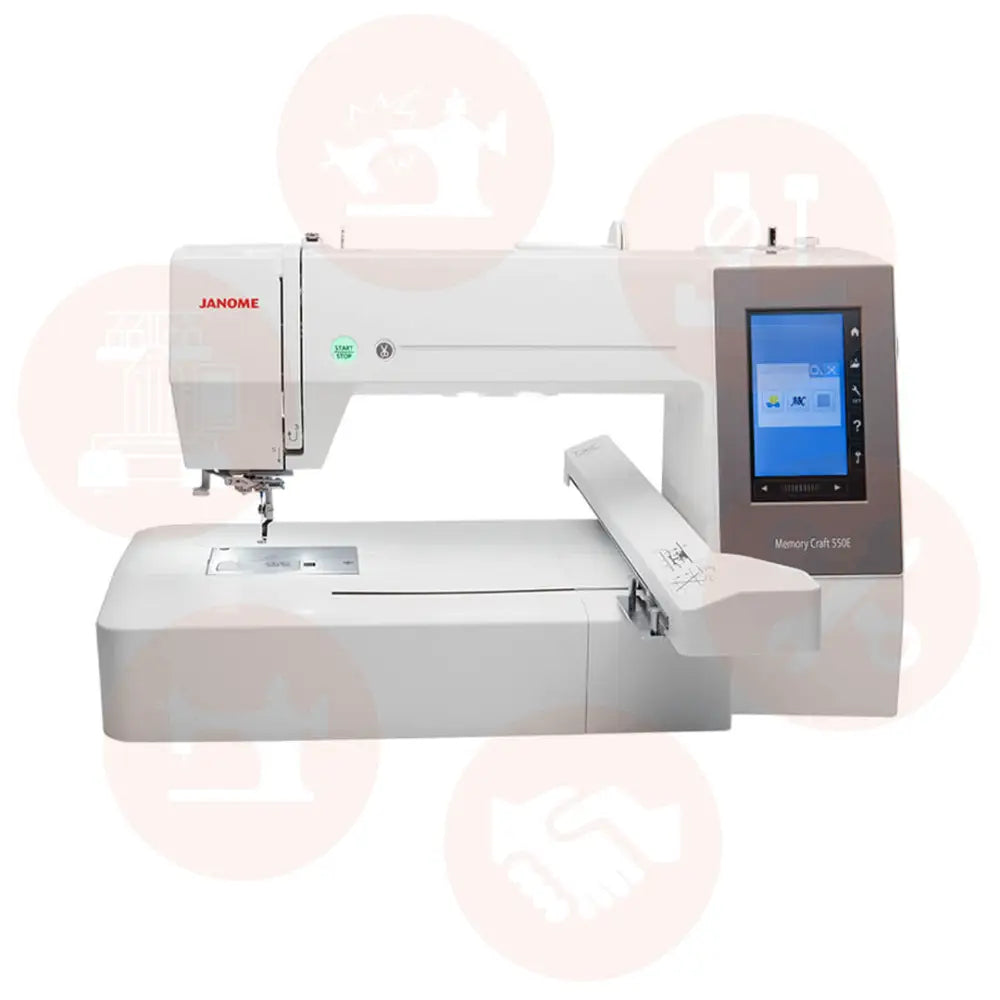 Janome Mc550E Embroidery Machine Domestic