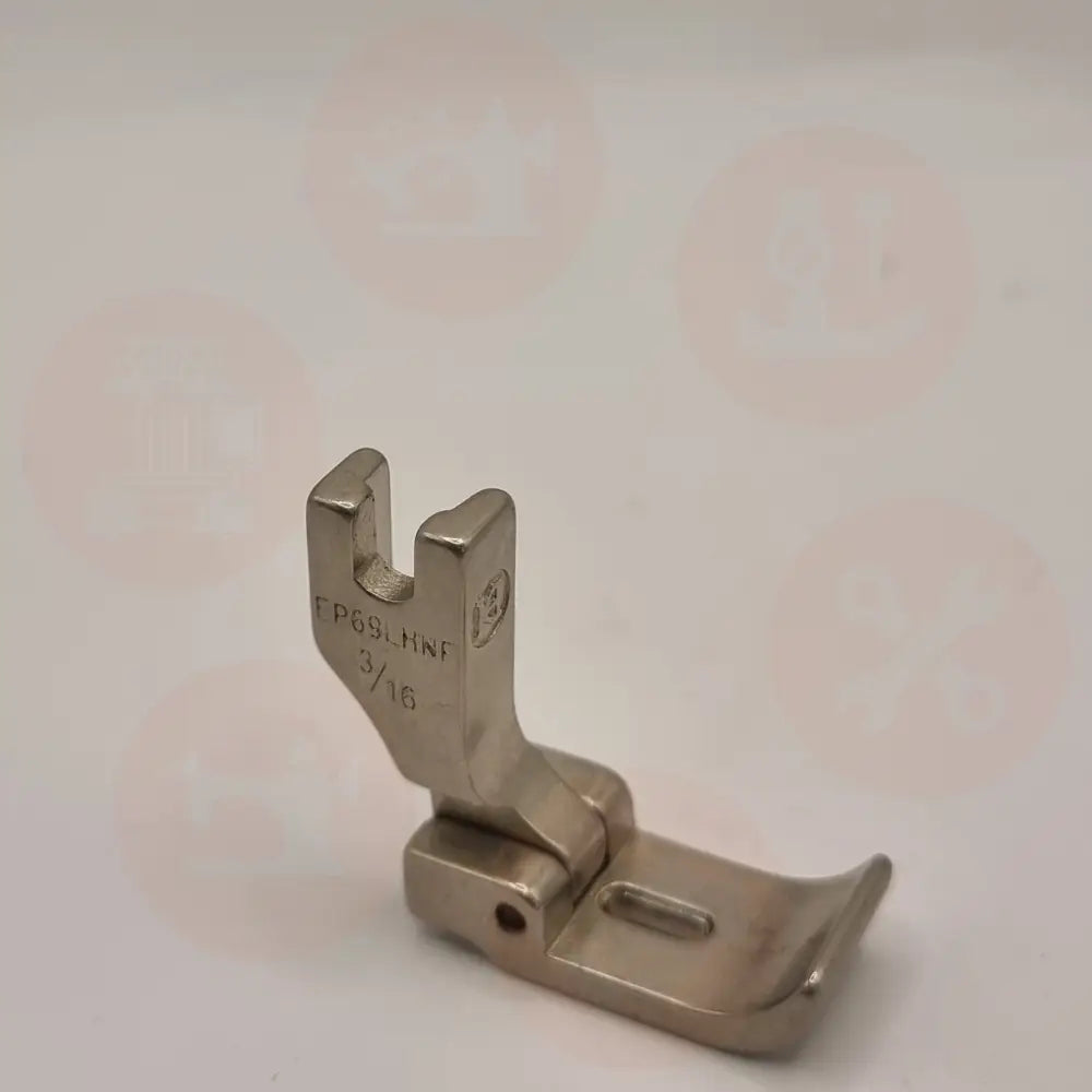 L36069HNFX3/16=5MM NEEDLE FEED PIPING FOOT LEFT INDUSTRIAL FEET