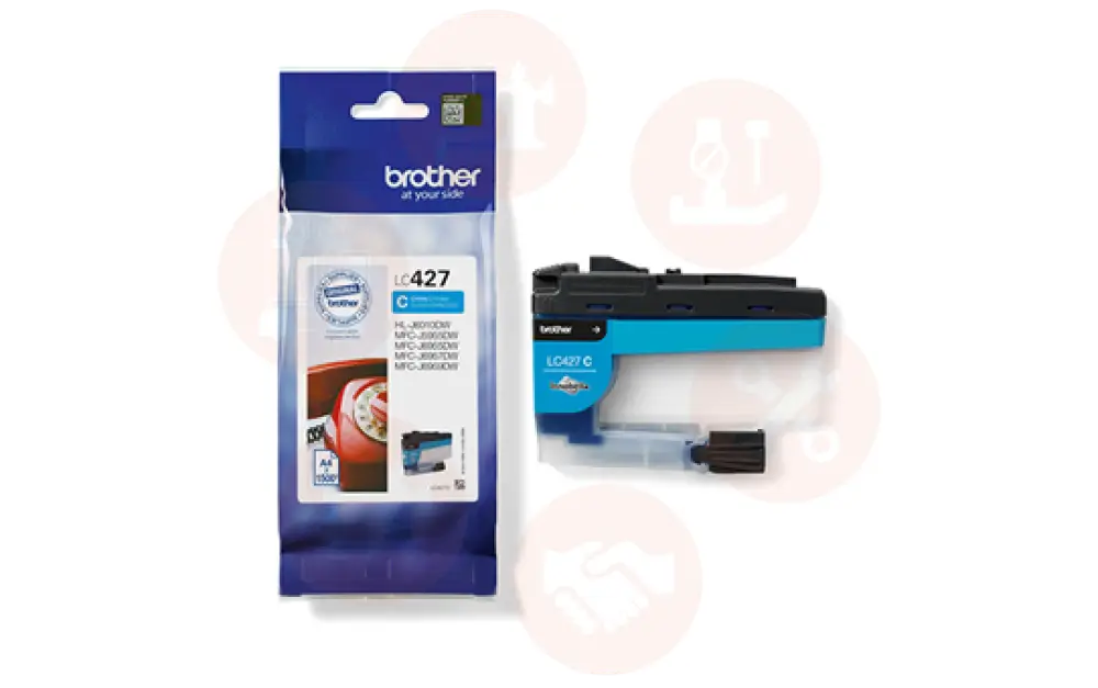 Lc427C Brother Cyan Ink Cartridge For The Printmoda Studio Fabric Printer Hl-Jf1 Domestic