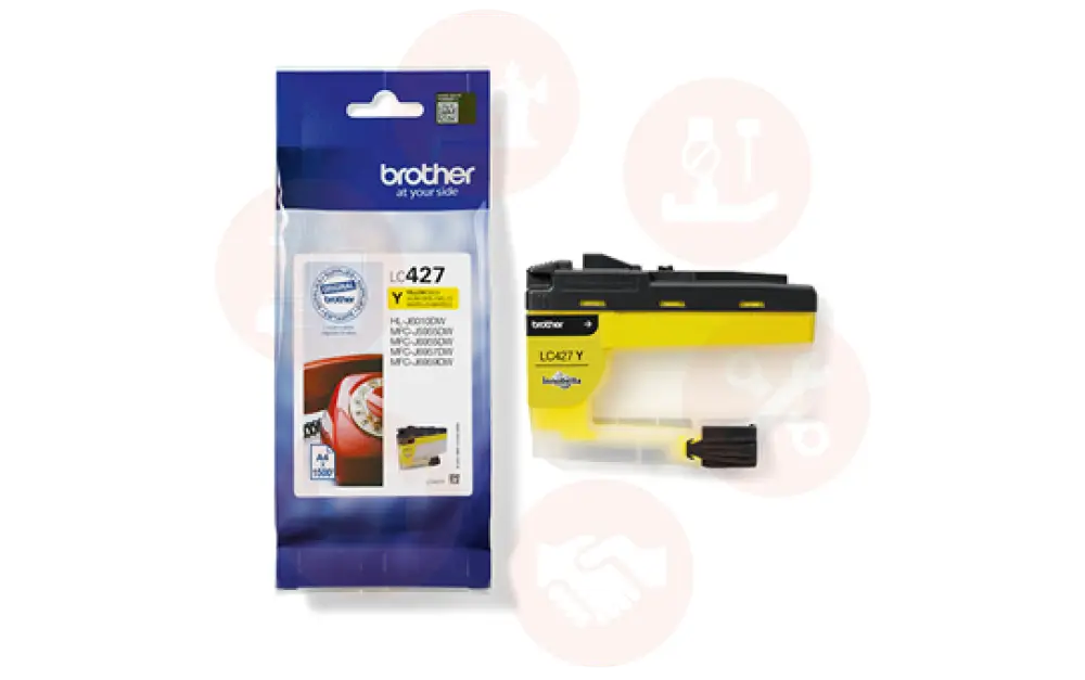 Lc427Y Brother Yellow Ink Cartridge For The Printmoda Studio Fabric Printer Hl-Jf1 Domestic