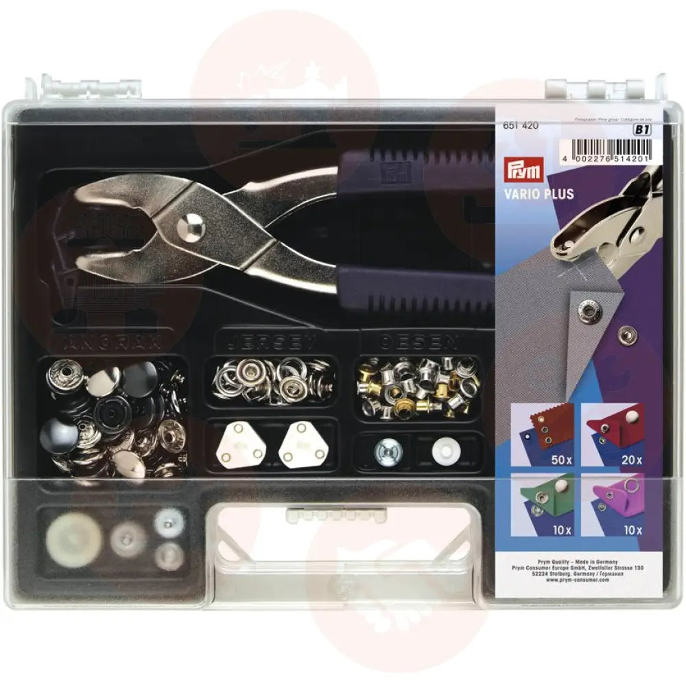 P651420 Prym Pliers Piercing & Riveting Kit Vario Plus Kits