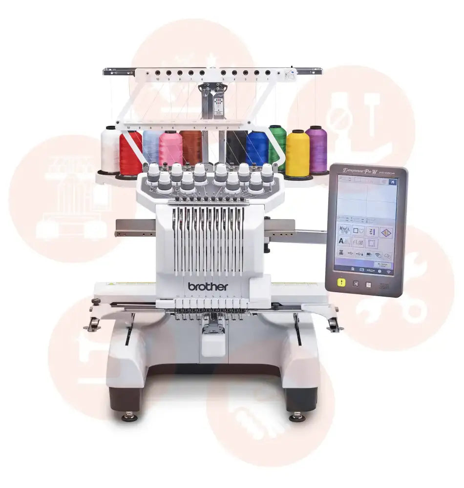 NEW! Brother PR1060W 10-Needle Commercial Embroidery Machine