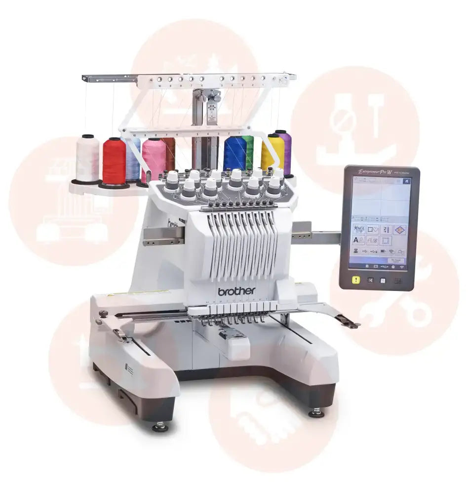 NEW! Brother PR1060W 10-Needle Commercial Embroidery Machine