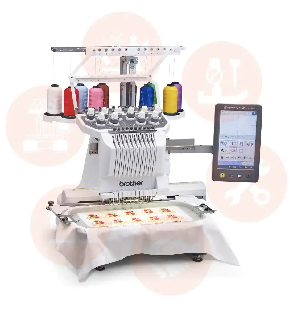 NEW! Brother PR1060W 10-Needle Commercial Embroidery Machine