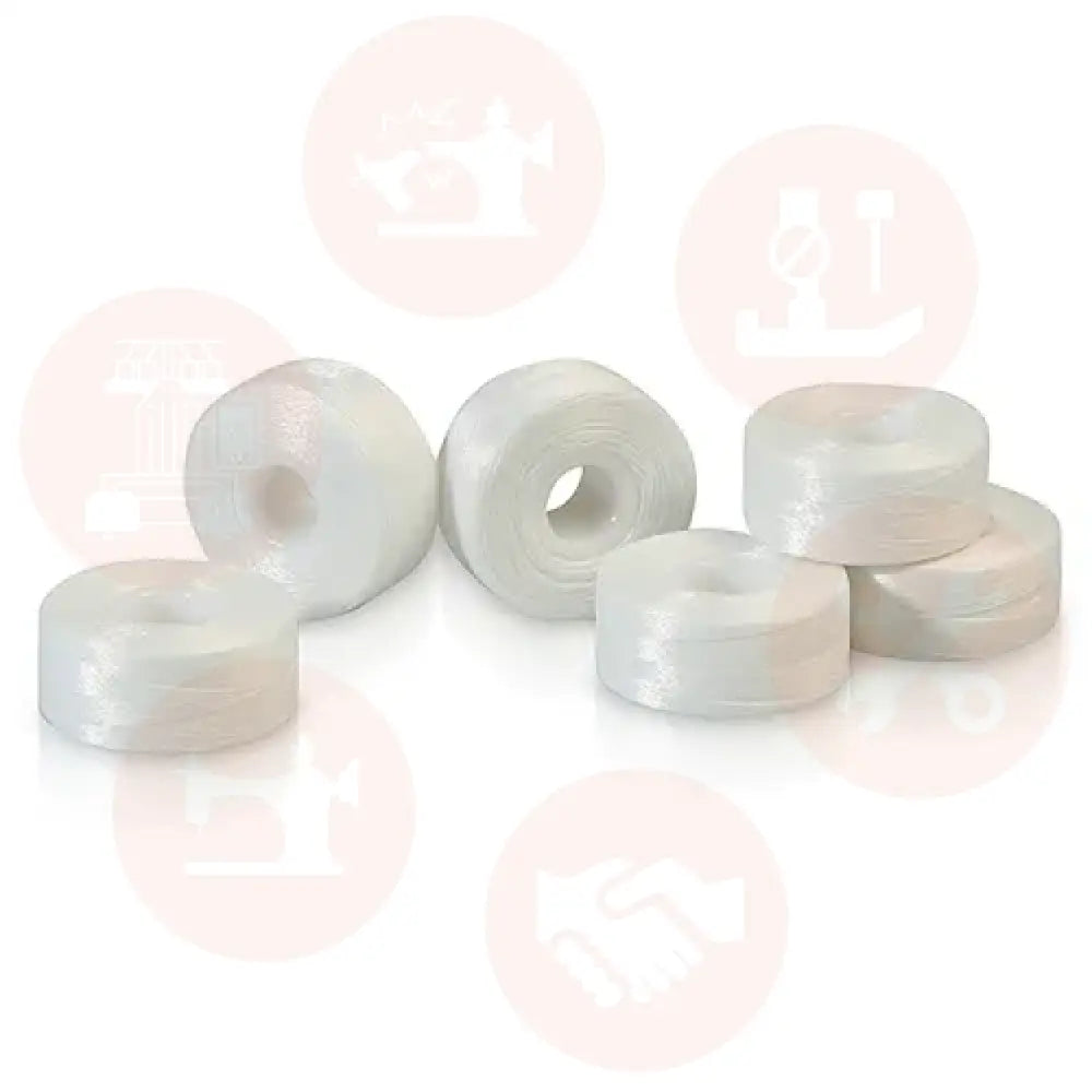 Utpwb5 Pre-Wound Bobbin Plastic Centre White 144 Per Box Prewound Bobbins