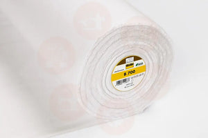 VR700BIO/WHITE B700 BIODEGRADABLE WOVEN COTTON IRON-ON SOLD BY THE METER HABADASHERY