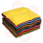 Wool And Viscose: Squares: 22 X 22Cm: Mixed Colours: Pack Of 50 Fabric