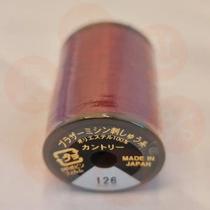 Xf1987012 Red - 126 Brother Embroidery Threads – Country Matt 300M Domestic Thread