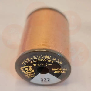 Xf1987025 Clay Brown - 322 Brother Embroidery Threads – Country Matt 300M Domestic Thread