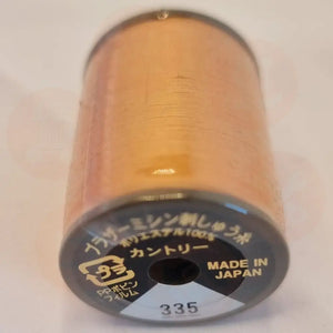 Xf1987028 Orange - 335 Brother Embroidery Threads – Country Matt 300M Domestic Thread