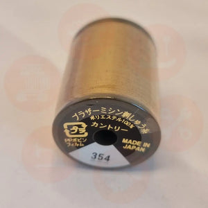 Xf1987031 Deep Gold - 354 Brother Embroidery Threads – Country Matt 300M Domestic Thread