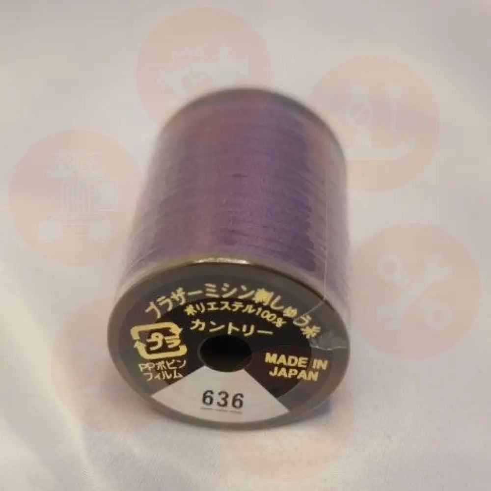 Xf1987056 Royal Purple - 636 Brother Embroidery Threads – Country Matt 300M Domestic Thread