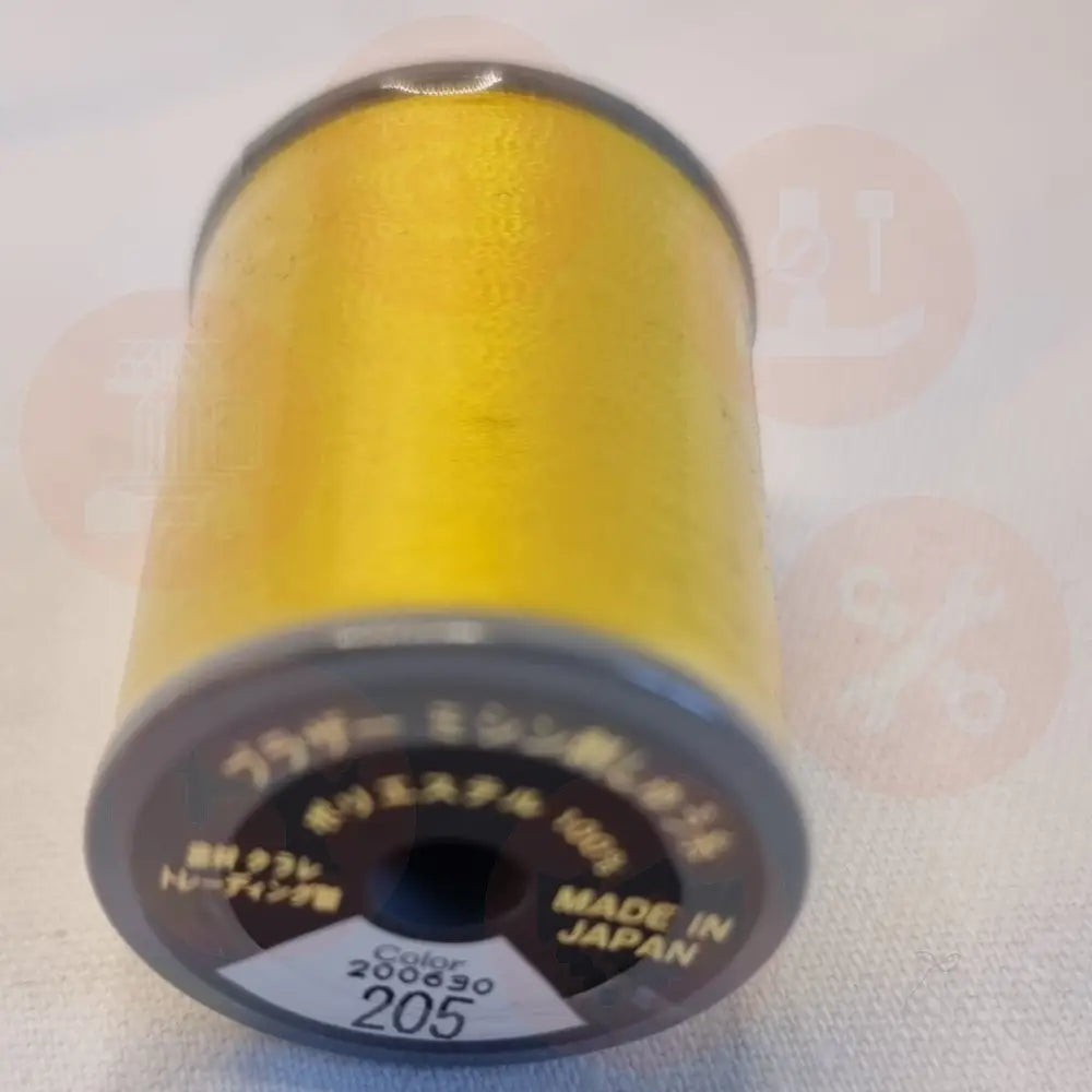 Xf1990018 Yellow - 205 Brother Embroidery Threads – Satin 300M Domestic Thread