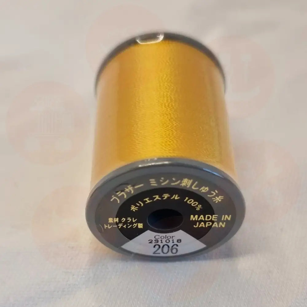 Xf1990019 Harvest Gold - 206 Brother Embroidery Threads – Satin 300M Domestic Thread