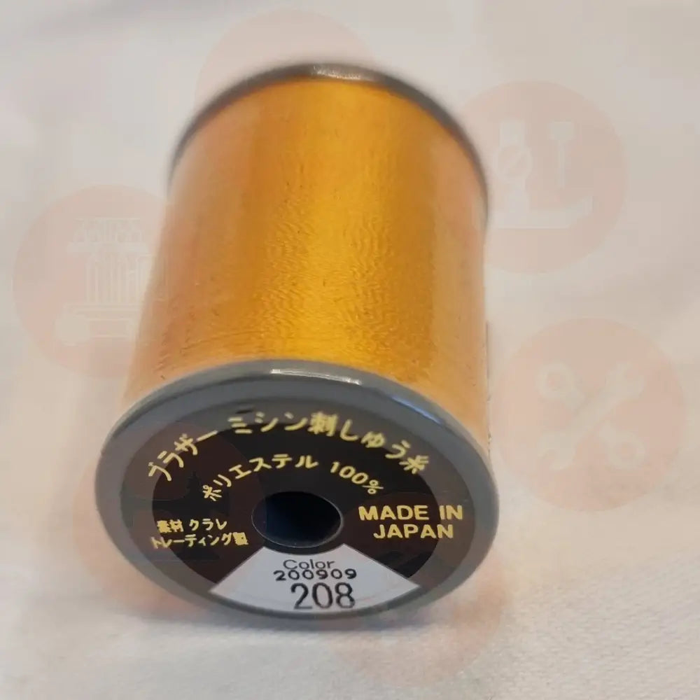 Xf199002 Orange - 208 Brother Embroidery Threads – Satin 300M Domestic Thread