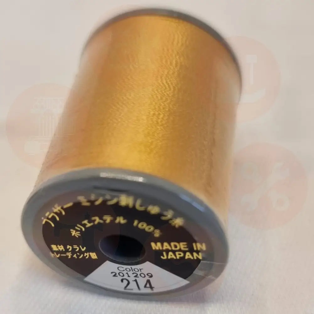 Xf1990022 Deep Gold - 214 Brother Embroidery Threads – Satin 300M Domestic Thread