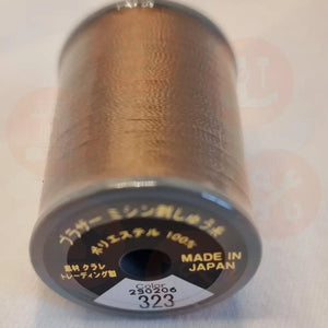 Xf1990024 Light Brown - 323 Brother Embroidery Threads – Satin 300M Domestic Thread