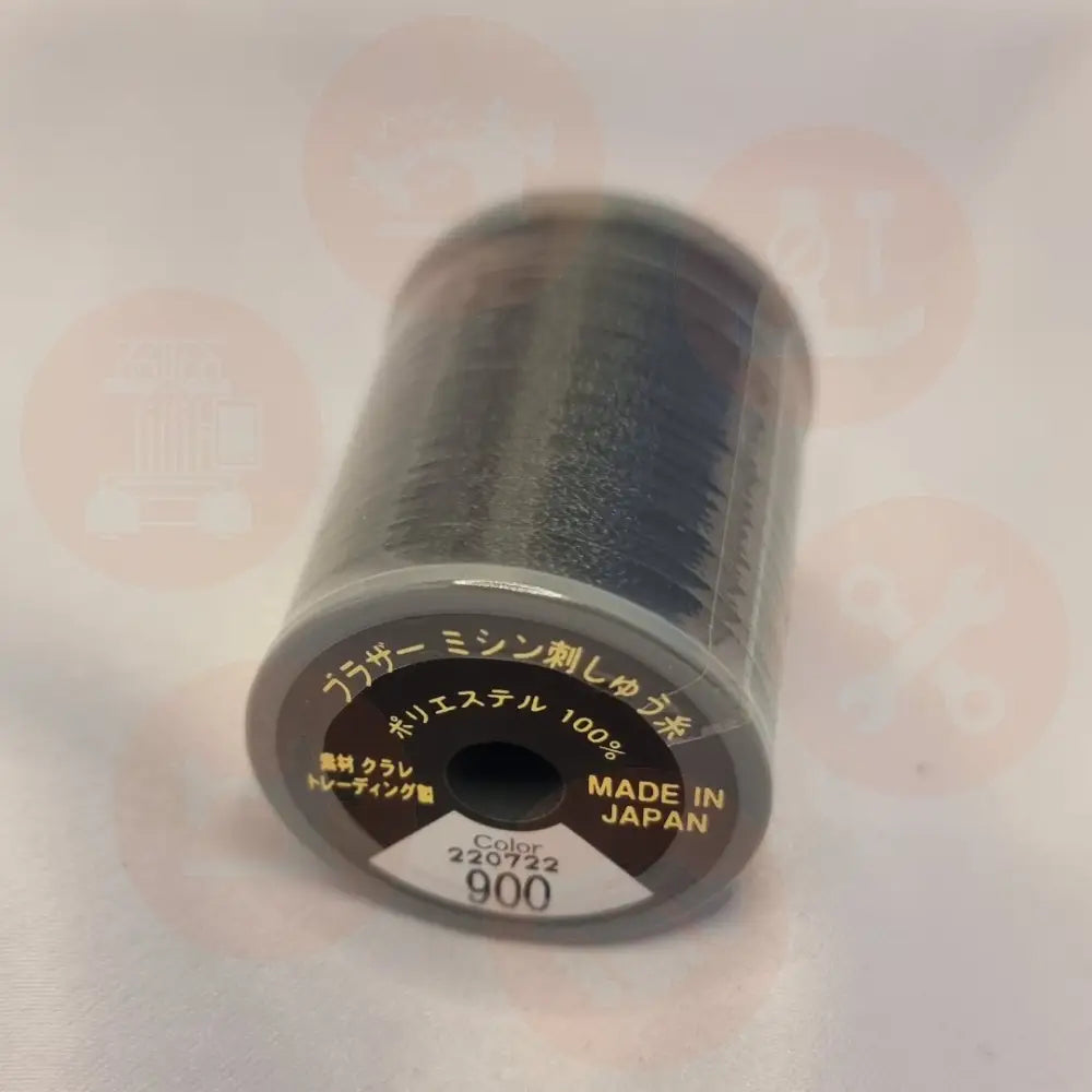 Xf1990061 Black - 900 Brother Embroidery Threads – Satin 300M Domestic Thread