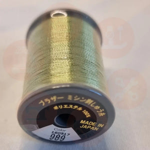 Xf1990065 Fresh Green - 989 Brother Embroidery Threads – Metallic 300M Domestic Thread