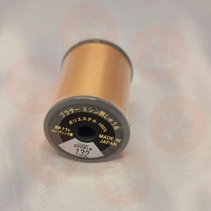 Xf1996002 Peach - 132S Brother Embroidery Threads – Satin 300M Domestic Thread