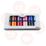 Xg6639001 Brother Satin Embroidery Set 12 Colours – 300M Domestic Thread